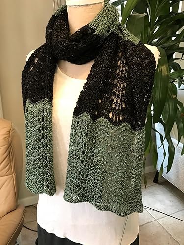 Amazon.com: Knit Lace Scarf: Handmade