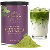 Harney &amp; Sons Supreme Matcha Green Tea Powder, Uji Japan, 80g Tin | Smooth Uji matcha green tea powder for traditional matcha, hot or iced lattes, and everyday matcha drinks.