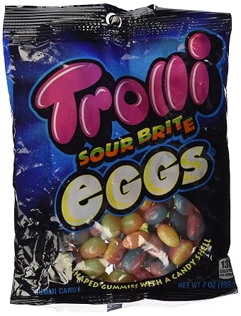 Trolli sour brite eggs gummi candy (020709100375)