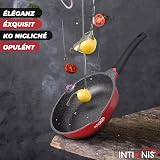 INTIGNIS Deep Non-Stick Frying Pan with Lid 24 cm GREBLON Coating view 3