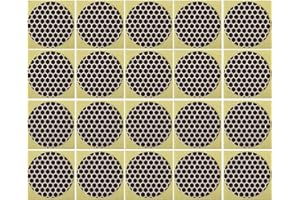 JHZABPO Match Striker Paper 24mm Round, Adhesive Backed Brown Honeycomb Striker Paper