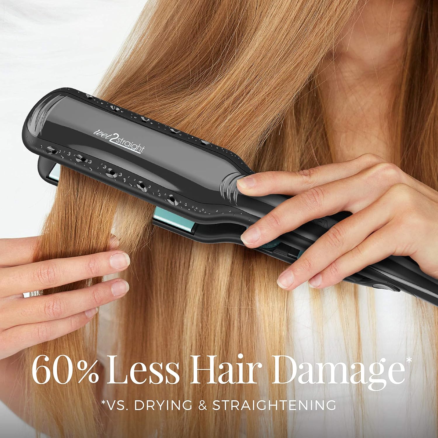 Remington Wet2Straight Flat Iron with Ceramic + Titanium Plates, S7330A, 1 3/4 Inch : Beauty