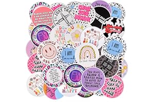 MUBYOK 3 Inch 100pcs Funny Quotes Car Freshies Cardstock Cutouts Round for Circles Silicone Molds & Aroma Beads Accessories Supplies
