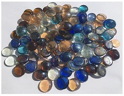 Colourful Glass Stones Nuggets Cm Mix 500g For Flat Glass Balls