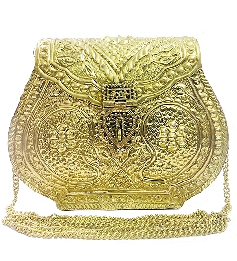 antique gold clutch