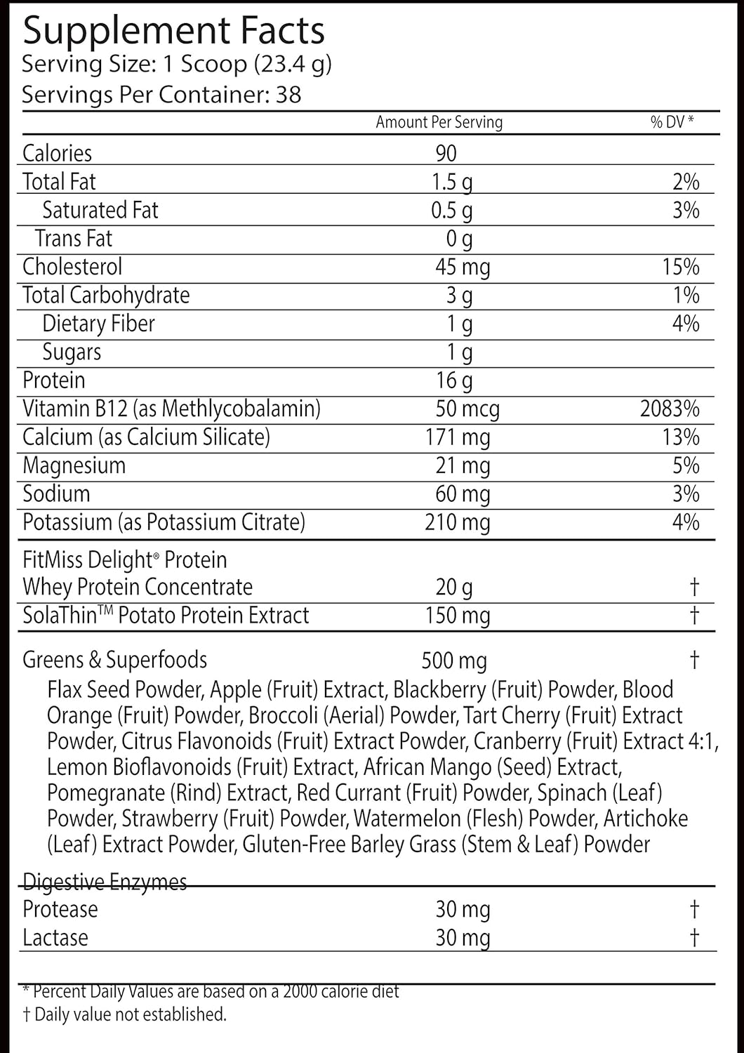 FitMiss Delight Protein Powder, Nutritional Shake, Chocolate Delight, 2 Pounds, 38 Servings: Health & Personal Care