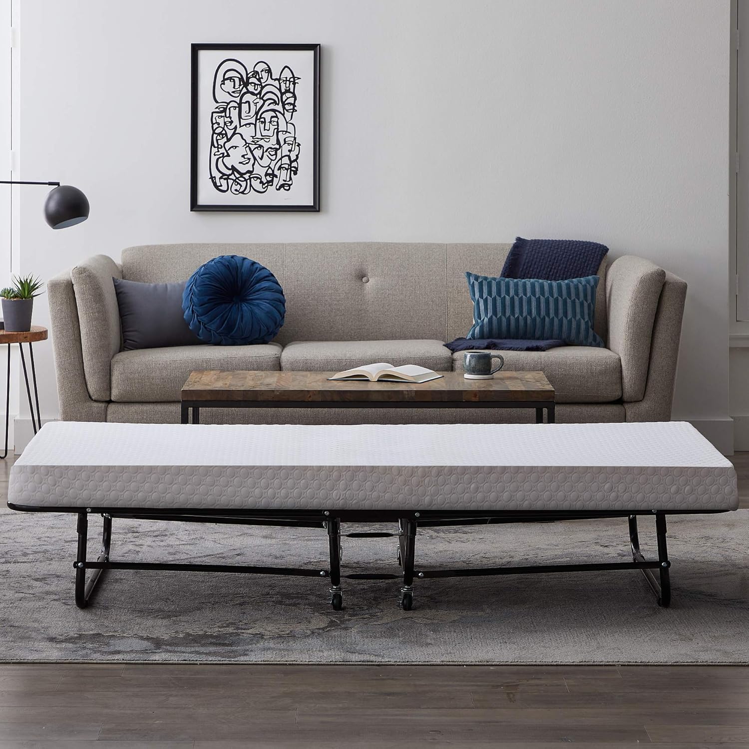 lucid rollaway memory foam bed