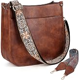 Caitina Crossbody Bag Women Vegan Leather Hobo Handbag Trendy Crossbody Shoulder Bag Purses For Women with 2 Adjustable Strap