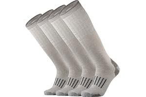 RedHero Merino Wool Over the Calf Socks for Men Hiking Hunting Ski Snowboarding Knee High Boot Warm Thick Cold Weather Winter