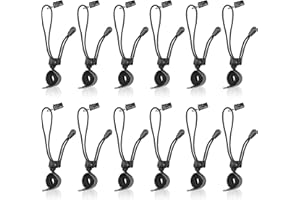 SLOW DOLPHIN Backdrop Background Muslin String Clips Holder Multifunctional for Photo Video Photography Studio 12 Pack, Black