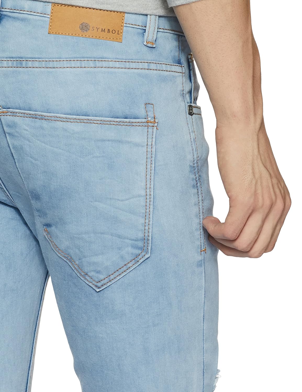 symbol amazon brand men's skinny fit jeans