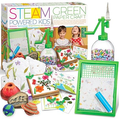 4M STEAM Powered Kids Green Paper Craft Eco Kit