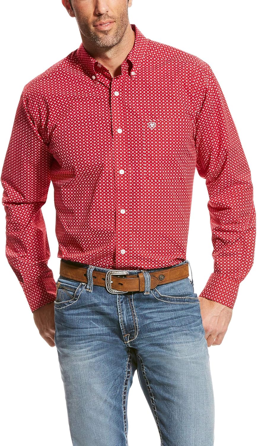 stretch fitted denim shirt