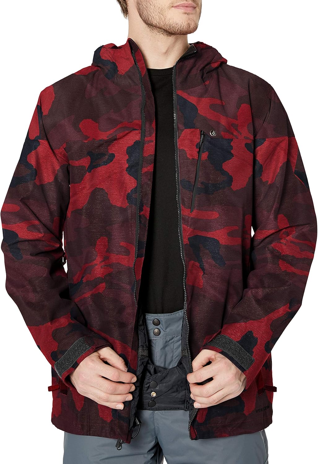 Volcom Men's Prospect Insulated Jacket, Black, M: Clothing