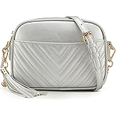 lola mae Quilted Crossbody Bag, Trendy Design Shoulder Purse