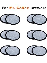 12-Pack of Mr. Coffee Compatible Water Filter Discs - Universal Fit Mr Coffee Compatible Filters - Replacement Charcoal Water Filter Discs for Mr Coffee Coffee Brewers - Better Than OEM!