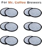 12-Pack of Mr. Coffee Compatible Water Filter Discs - Universal Fit Mr Coffee Compatible Filters - Replacement Charcoal Water Filter Discs for Mr Coffee Coffee Brewers - Better Than OEM!