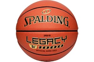 Spalding Legacy TF-1000 Indoor Game Basketballs, Moisture Wicking Microfiber Composite Cover, High School & College Approved