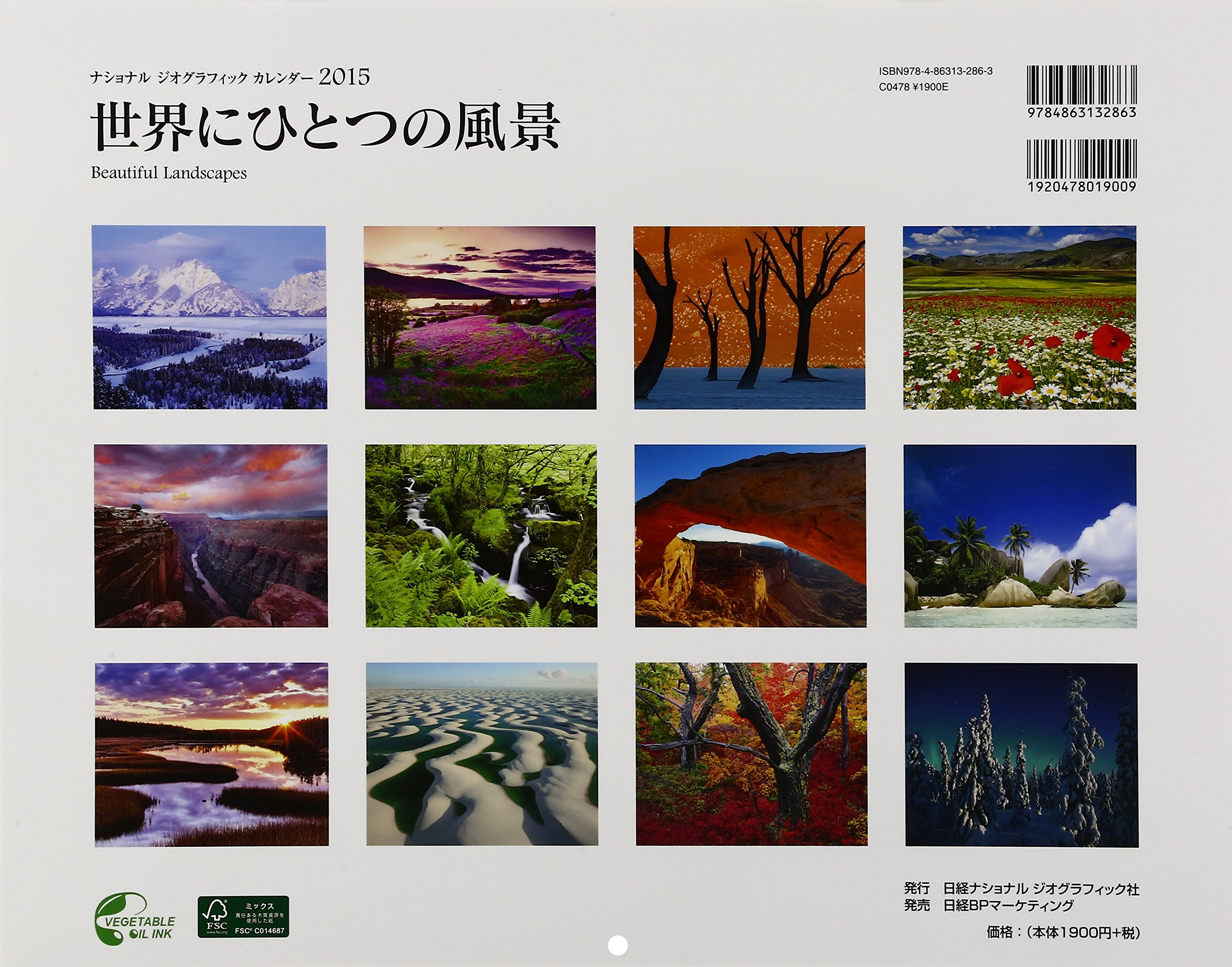 Amazon.co.jp: ナショナル ジオグラフィック カレンダー2015 世界にひとつの風景 ([カレンダー]) : ナショナル ジオグラフィック:  文房具・オフィス用品