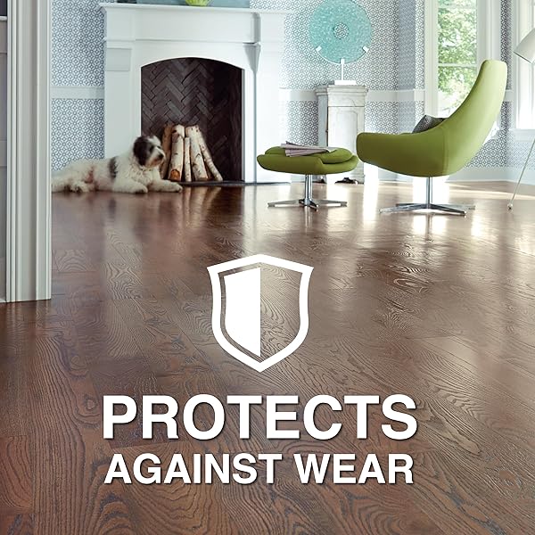BONA HARDWOOD FLOOR POLISH – 32 FL OZ – HIGH GLOSS SHINE – POLISH FOR WOOD FLOORS – PROTECTS AND RENEWS DULL FLOORING – COVERS 500 SQ FT