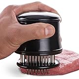 MERCIER Professional Needle Meat Tenderizer with Cleaning Brush, 56 Stainless Steel Blades