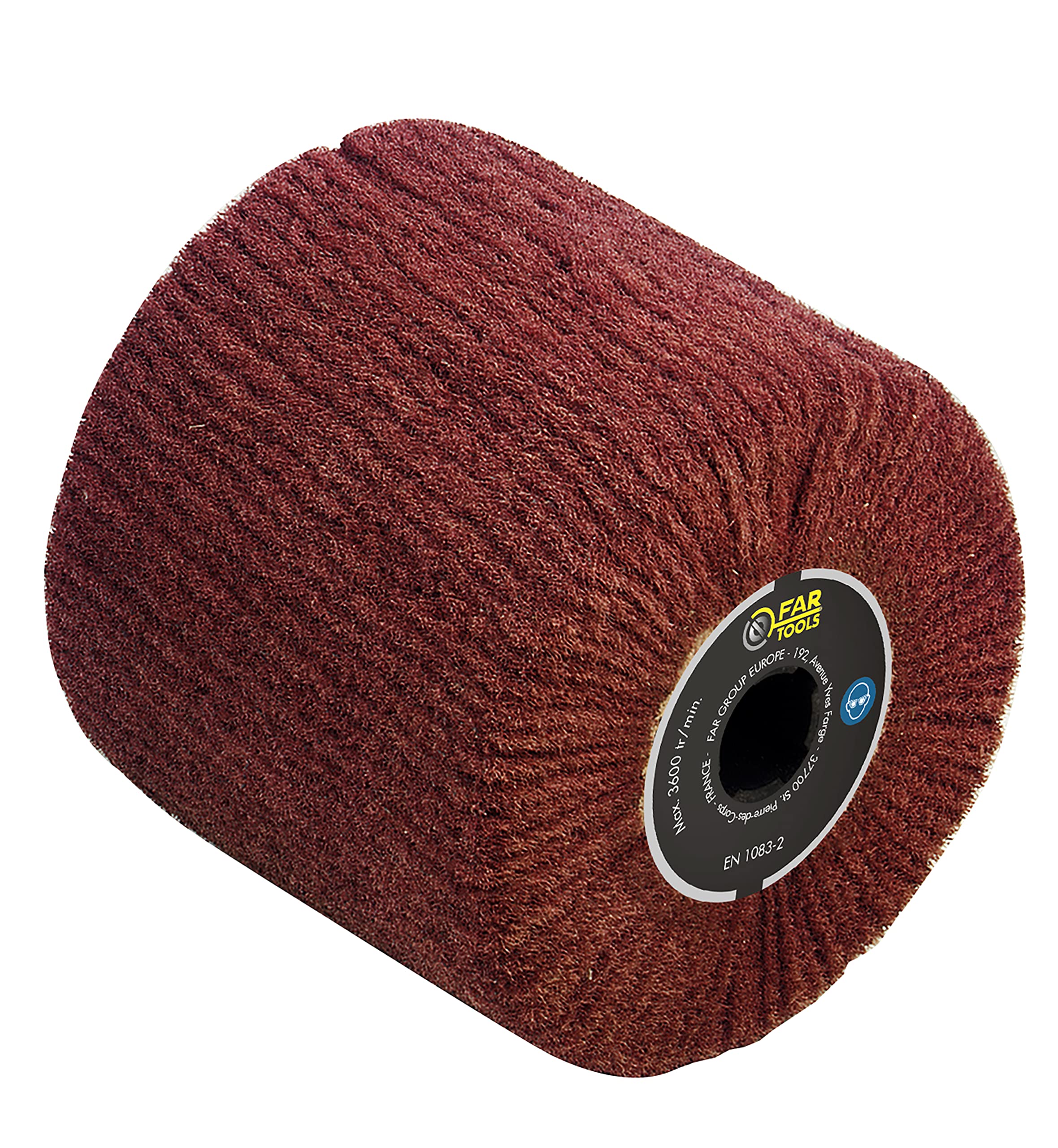 Fartools 110873 — Synthetic fibre brush for grinding machine REX120 C, REX200, REX-H200 diameter 120 mm red