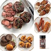 Omaha Steaks Freezer Filler Grilling Gift, 25 Items | 4 top sirloin filets, 4 chicken breasts, 8 classic burgers, 4 jumbo franks, 4 tartlets, 1 seasoning