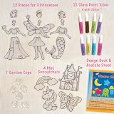 Imagimake Window Art Princess Unicorn Suncatcher Kit 16-Piece Glass Paint view 2