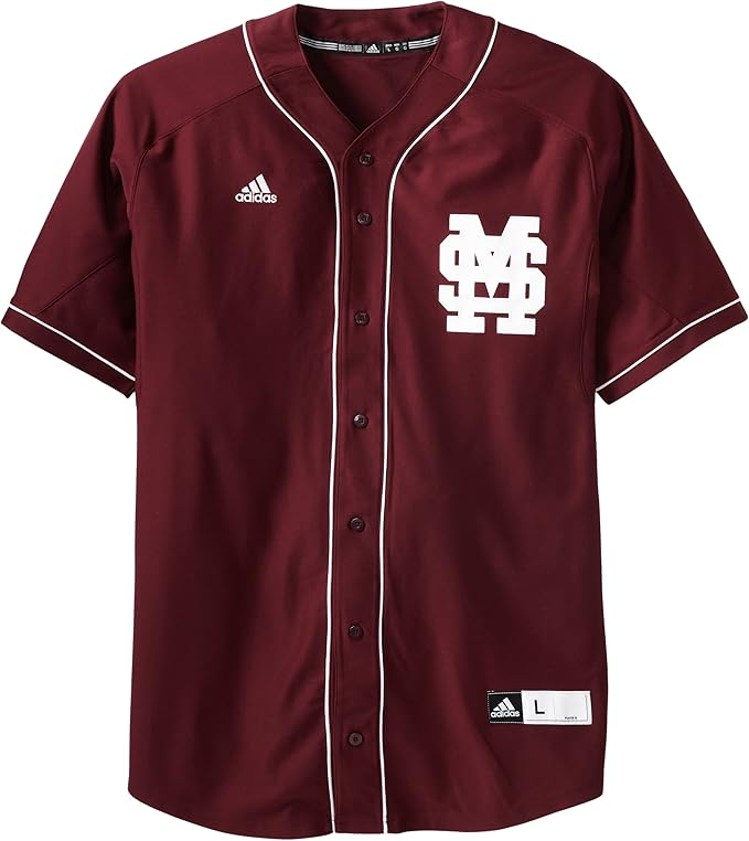 NCAA Mississippi Rebels Men's Premier Baseball Jersey Amazon.sg Fashion