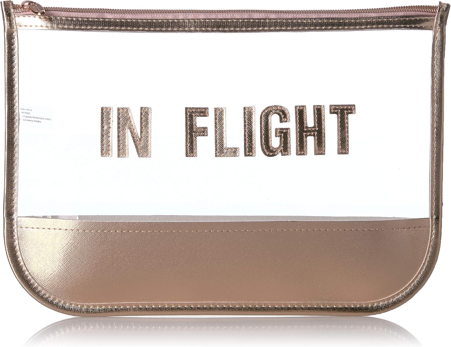 Miamica Women's Travel, Pouch Bag, in Flight, Rose Gold