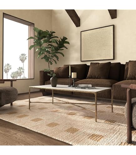 Amazon.com: Safavieh Home Collection Aslan Gold Coffee Table