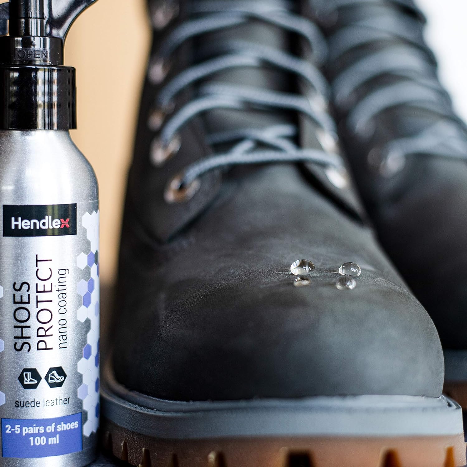 Hendlex Nano Suede Protector Spray for Shoes Waterproof 3.38 oz Nubuck Shoes, Sneakers, Purses: Home & Kitchen