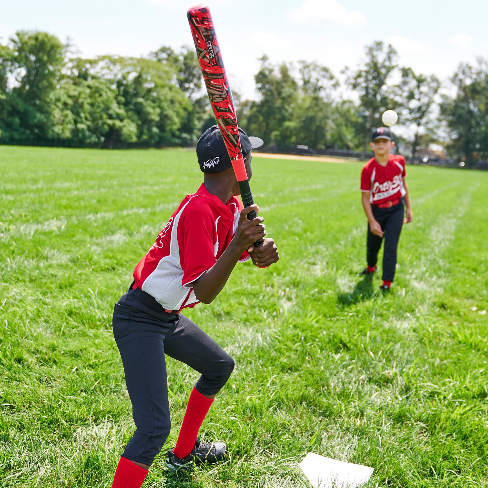 Bat & Ball Set - Graffiti Plastic Bat & Ball Homerun Set- David Ortiz Backyard Baseball Set for Youth, Kids, Teenagers, Adults