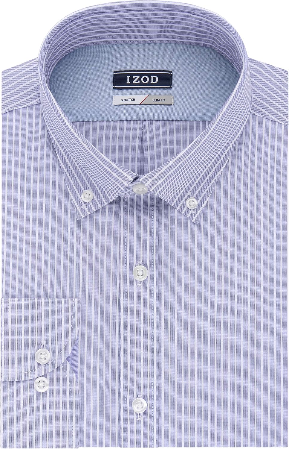 IZOD Mens Dress Shirts Slim Fit Stripe 
