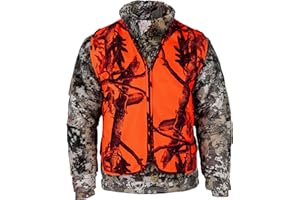 KLARNY OUTDOORS Klarny Orange Safety Vest - High Visibility, Waterproof, Quiet Deer and Bow Gear and Hunting Accessories