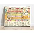 Bible Study Guide - Biblical Timeline Chart - Christian Art -Unframed 23"x30"- Jesus Gifts - Poster for Classroom Decorations - The Life of Christ Time Line 1892; Chronological Geographical Harmonical