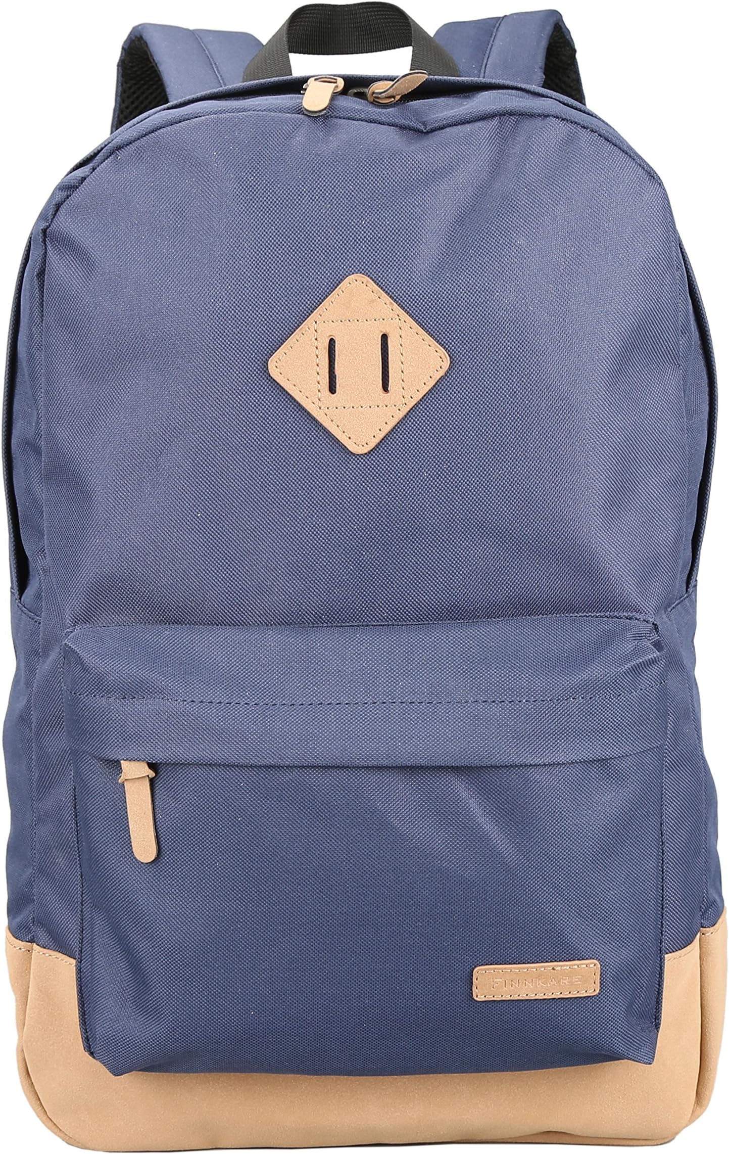 FINNKARE Classic Laptop Backpack Computer Bag School Backpack College Bag Rucksack Travel Backpack Water Resistant Fits 14Inch Laptops and Tablets Navy Blue