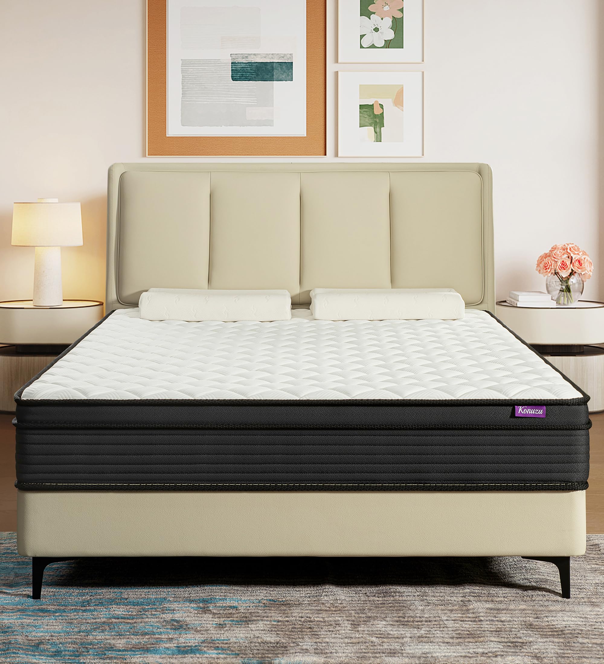 Photo 1 of ***ITEM SIMILAR***
Konuzu Queen Mattress,12 Inch Memory Foam Hybrid Mattresses in a Box with Individual Pocket Spring,for Pressure Relief & Motion Isolation Queen Size Mattress.