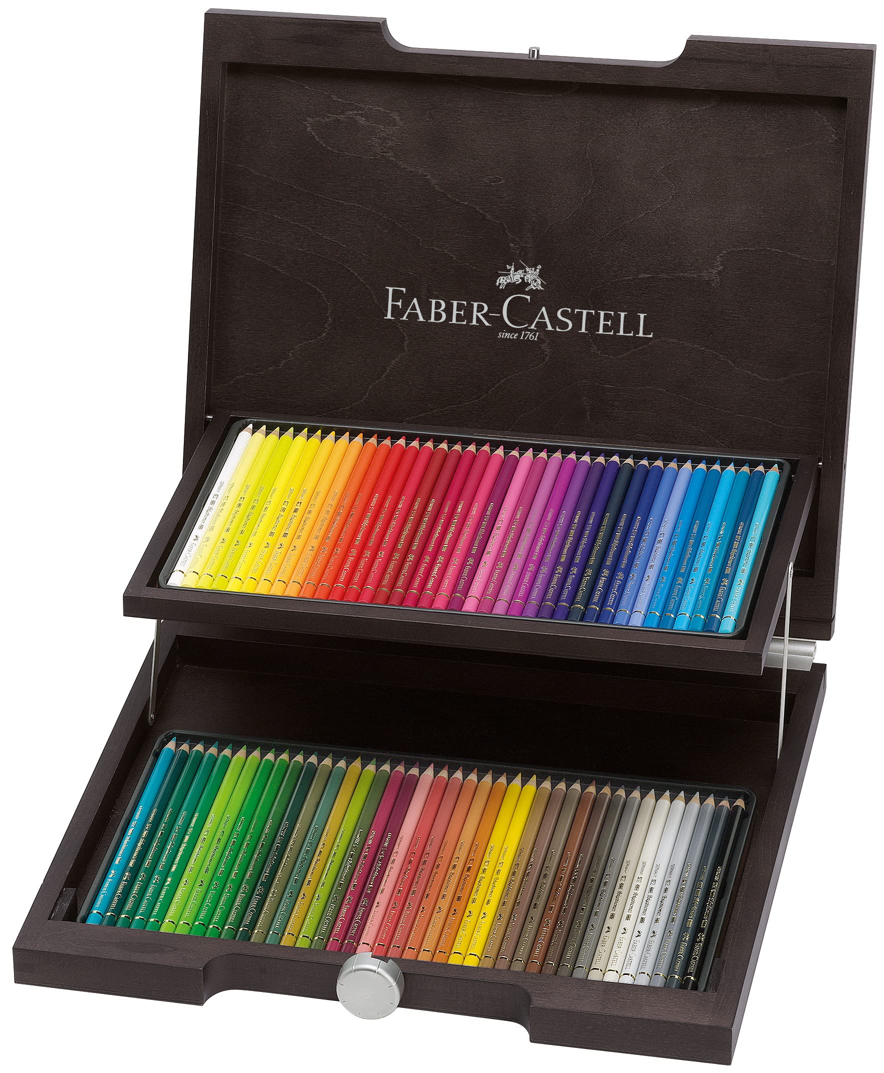Faber-Castell Art & Graphic Polychromos Colour Pencil, Multicoloured, Wooden Case of 72, for Craft, Drawing, Sketching, Home, School, University, Colouring โ image 1