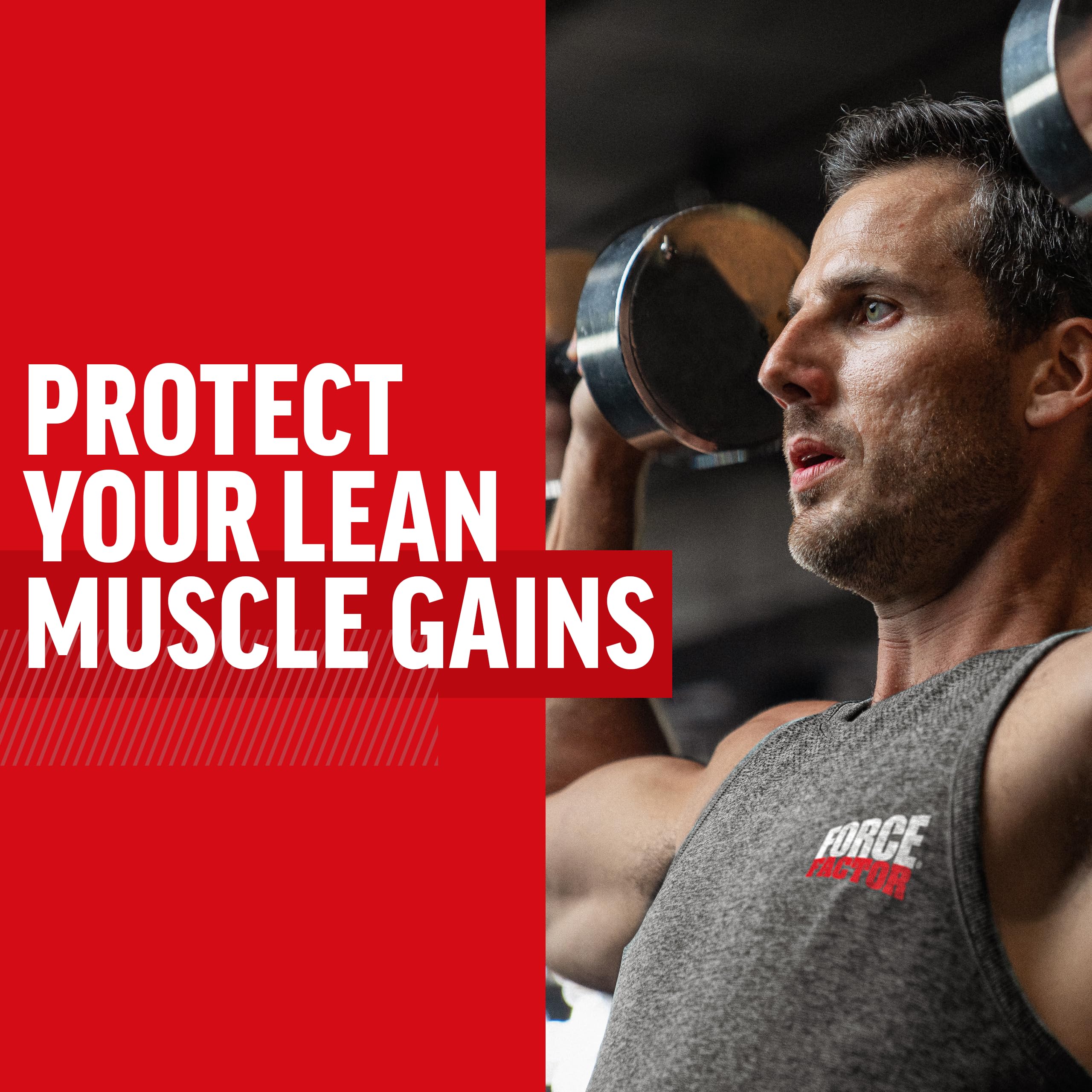 FORCE FACTOR HMB Supplement to Preserve Lean Muscle, Support Workout Recovery, and Prevent Muscle Protein Breakdown, Clinical Dose, Premium Quality, Non-GMO, 90 Tablets