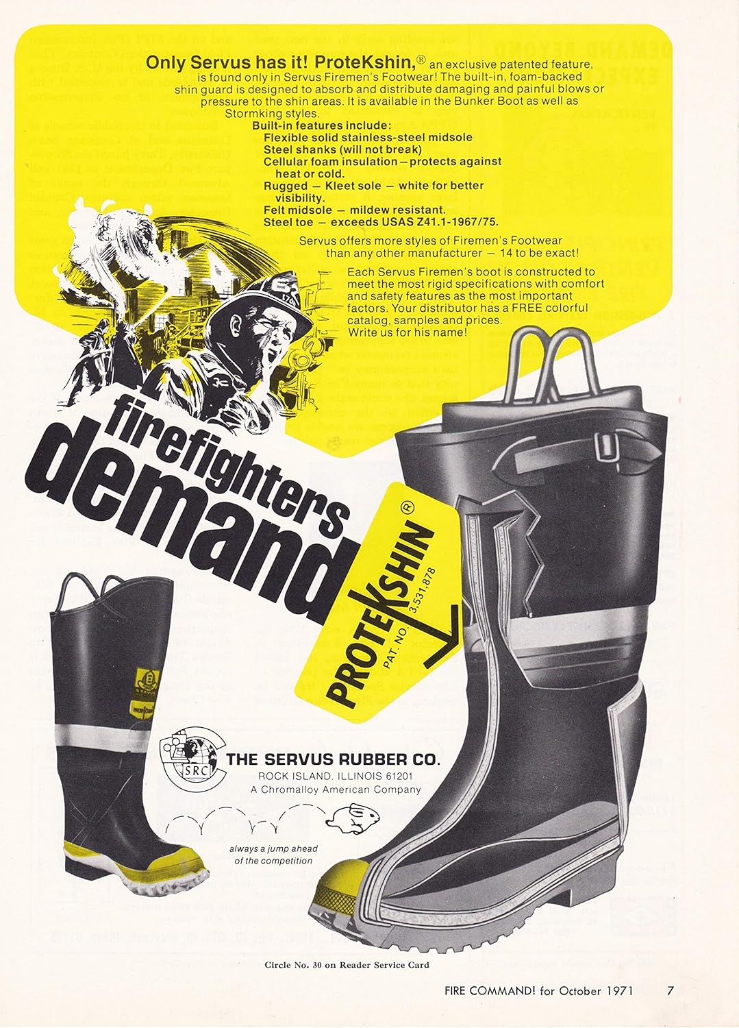 servus firefighter boots