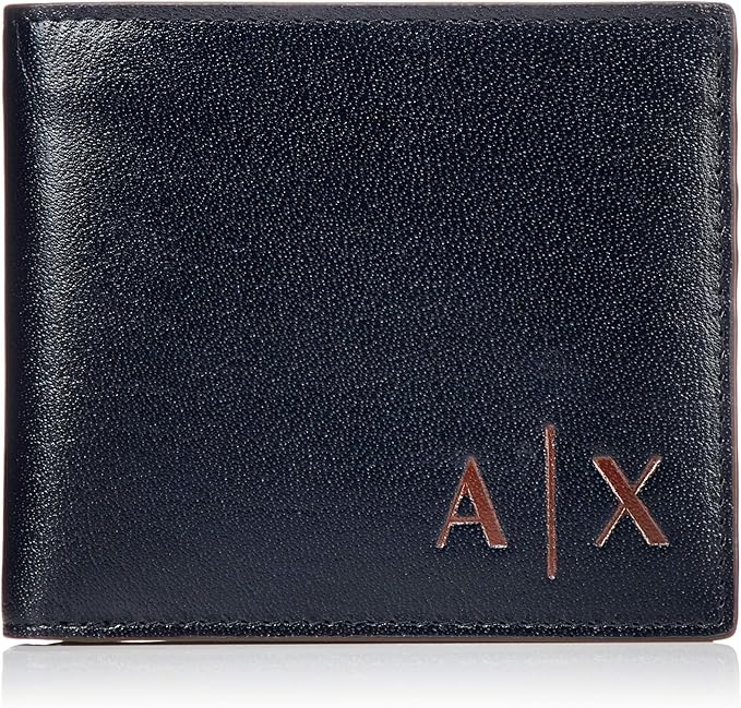 Armani Exchange Men's Bifold Credit Card Wallet, navy, UNI Buy Online at Best Price in UAE
