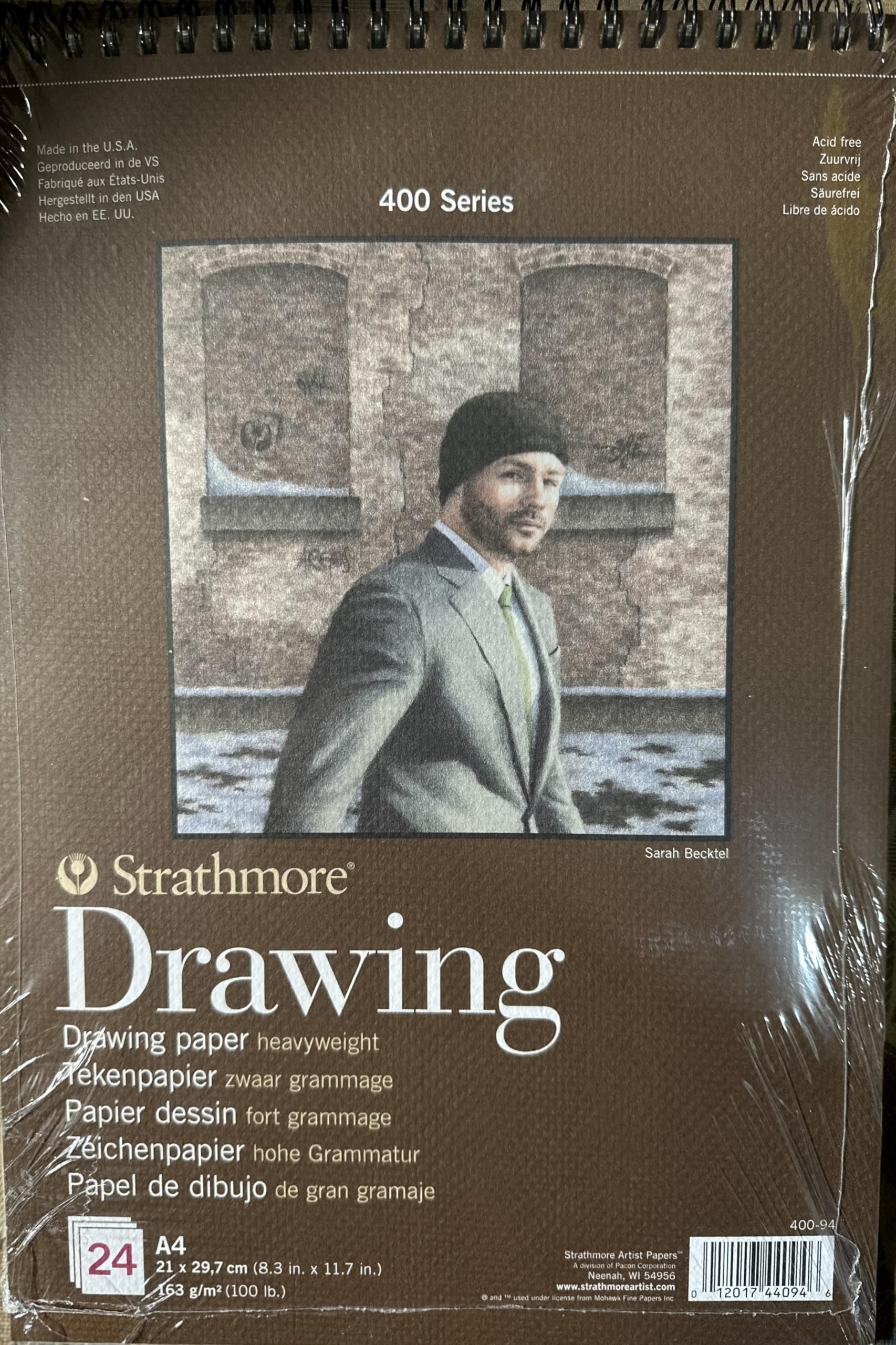 Bloc Enc 21x29,7 24H Strathmore Heavy Draw (400) 130g Cream