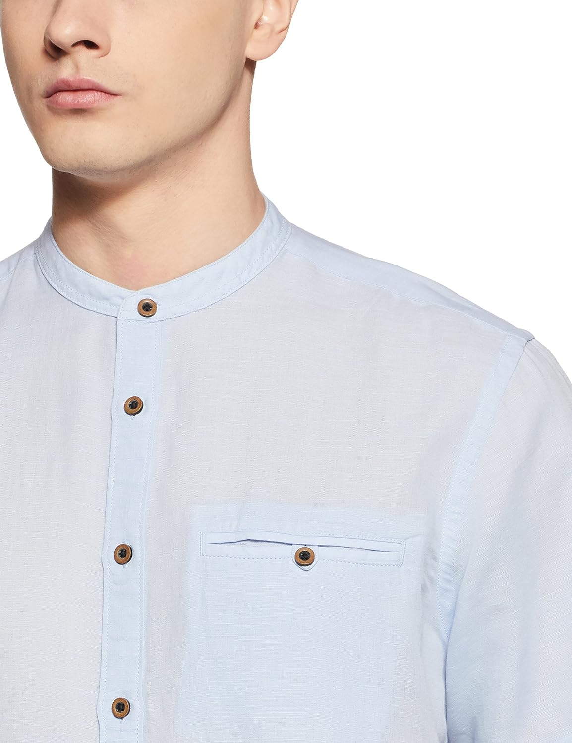 marks & spencer men's plain regular fit casual shirt