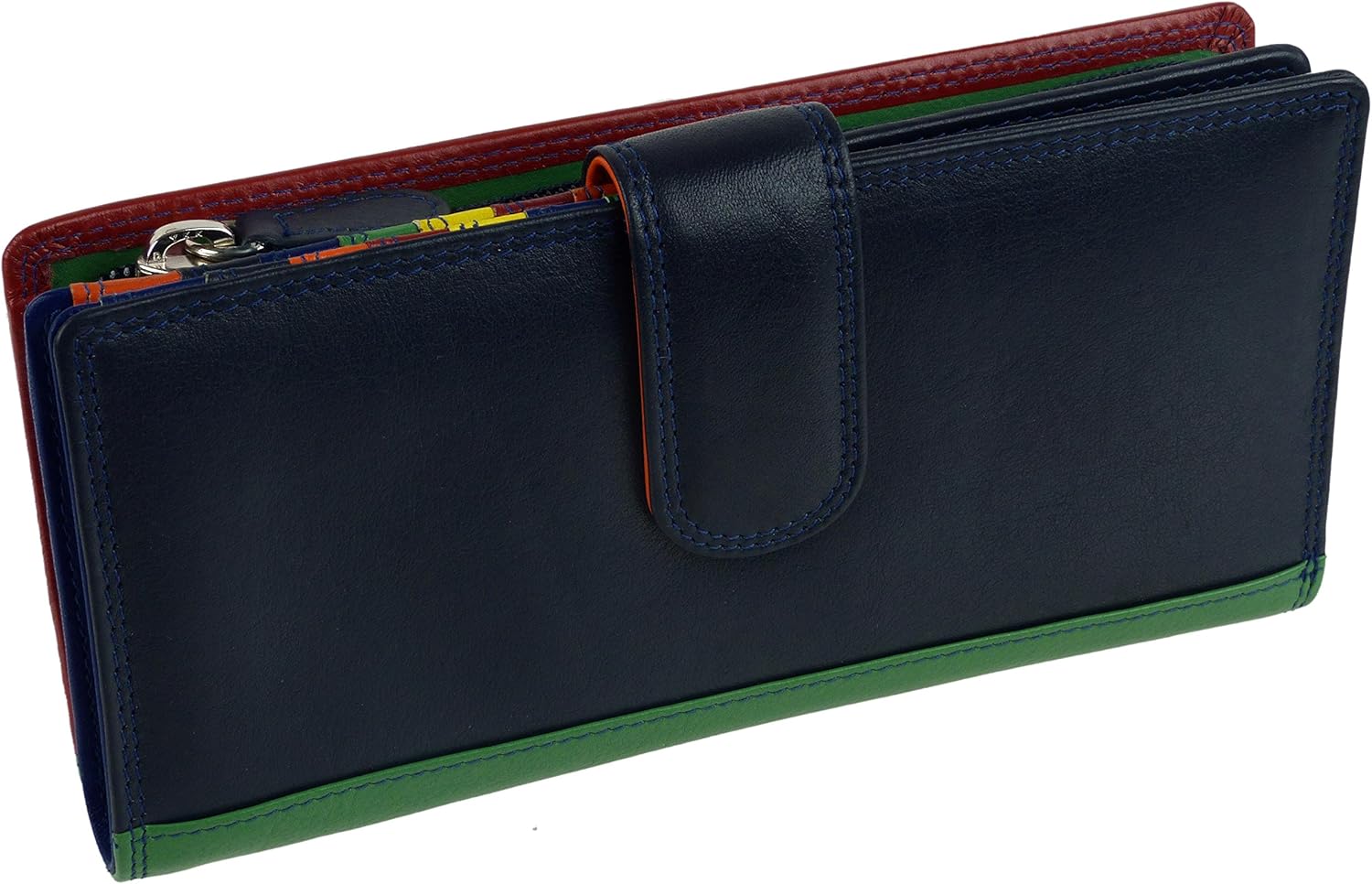 Golunski Leather Ladies Tabbed Purse Wallet Graffiti Range, Midnight