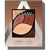 Almay Intense I-Color Enhancing Eyeshadow Palette, 010 Brown Eyes, 0.1 oz | Richly pigmented five-shadow assortment expertly curated by eye color. Hypoallergenic. Ophthalmologist tested.