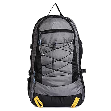 Surya Polyester 60 Liter Black & Grey Travel Bag Backpacking Backpack for Outdoor Hiking Trekking Camping Rucksack