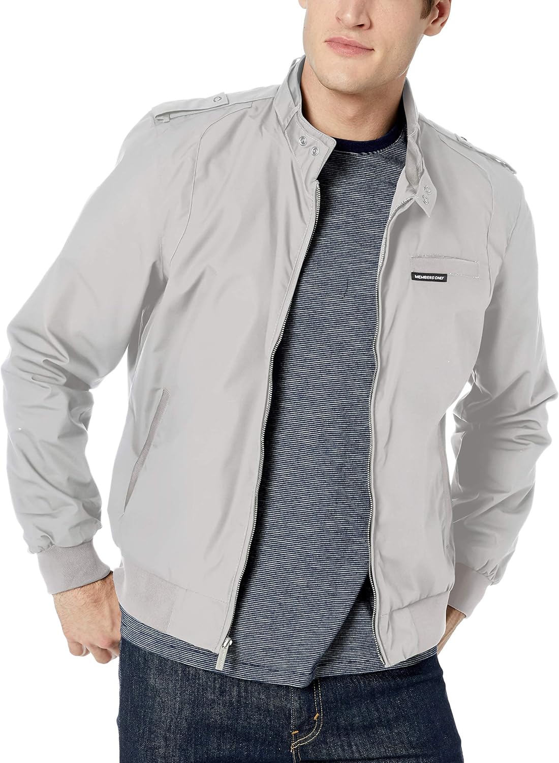 Members Only Men's Original Iconic Racer Jacket at  Men’s Clothing store