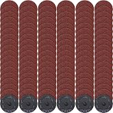 Newwiee 150 Pcs Sanding Disc 2 Inch 60 80 100 120 Grit Die Grinder Convenient Surface Finishing Sanding Disc Fine Medium Coarse Sandpaper for Surface Strip Grind Polish Burr Finish Rust (80 Grit)