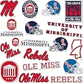 Desert Cactus University of Mississippi Sticker Mississippi Ole Miss Rebels Vinyl Decal Laptop Water Bottle Car Scrapbook Sheet (Type A)
